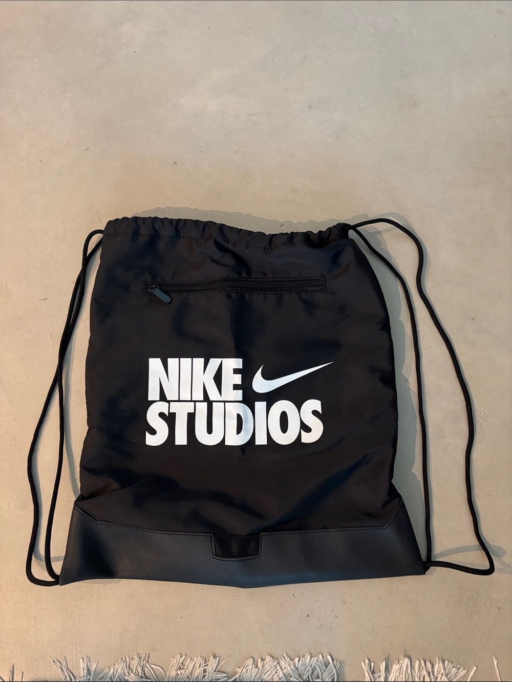 New NIKE Studios Lined Drawstring Backpack - NWOT